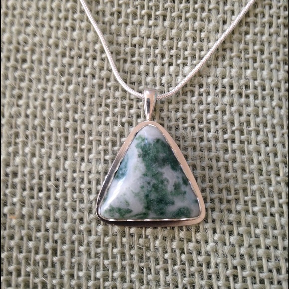 Designs By Lori~DBL Jewelry - SALE🌼20.5 Ct Moss Agate Pendant Handmade